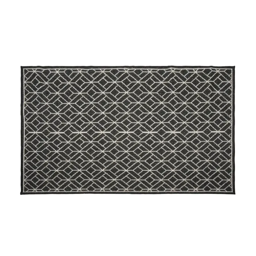Dutch Lifestyle - Polyester - Vloerkleed - 135x230cm - Zwart