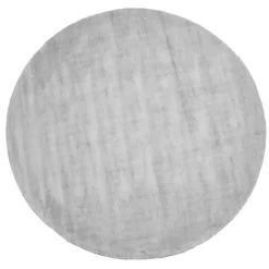 Dutch Lifestyle - Viscose - Vloerkleed - 195cm rond - Grijs
