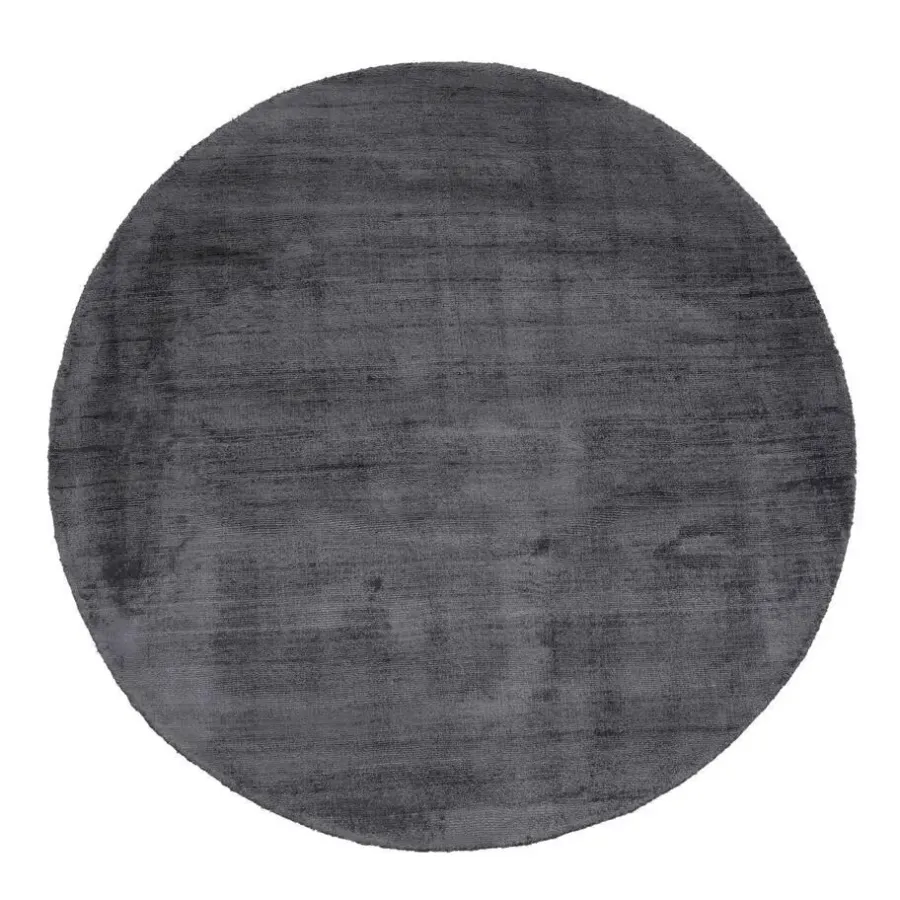Vloerkleden Kinderkamer-Dutch Lifestyle - Viscose - Vloerkleed - 115cm rond - Grijs