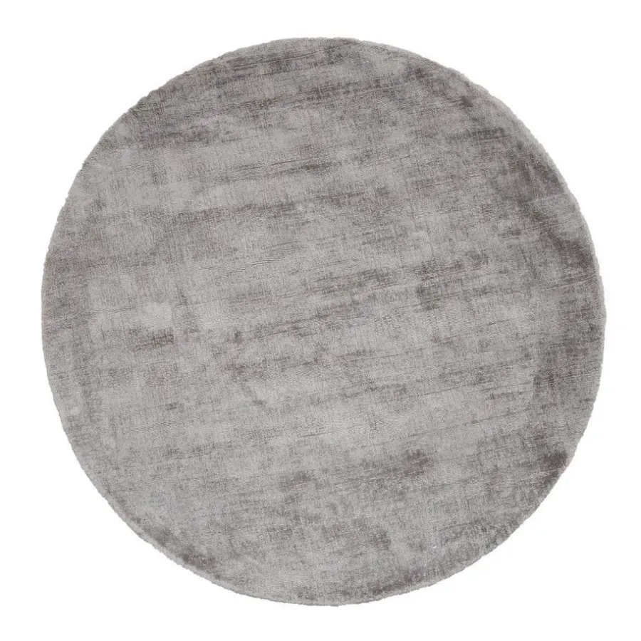 Vloerkleden Kinderkamer-Dutch Lifestyle - Viscose - Vloerkleed - 115cm rond - Grijs