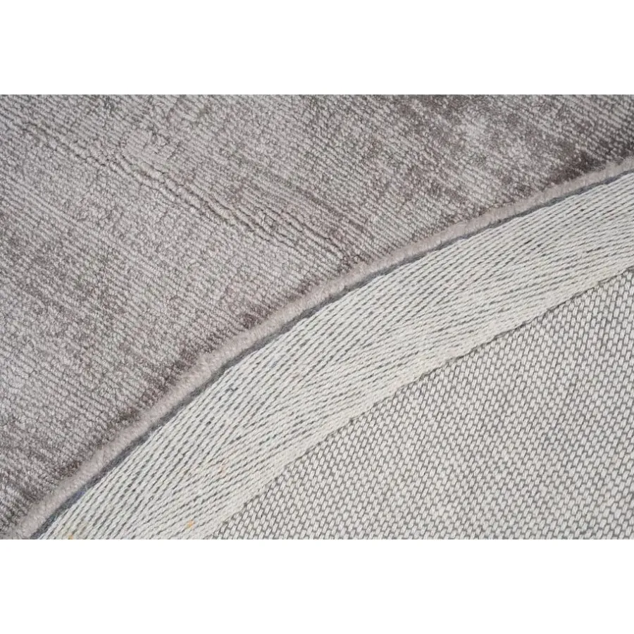 Vloerkleden Kinderkamer-Dutch Lifestyle - Viscose - Vloerkleed - 115cm rond - Grijs