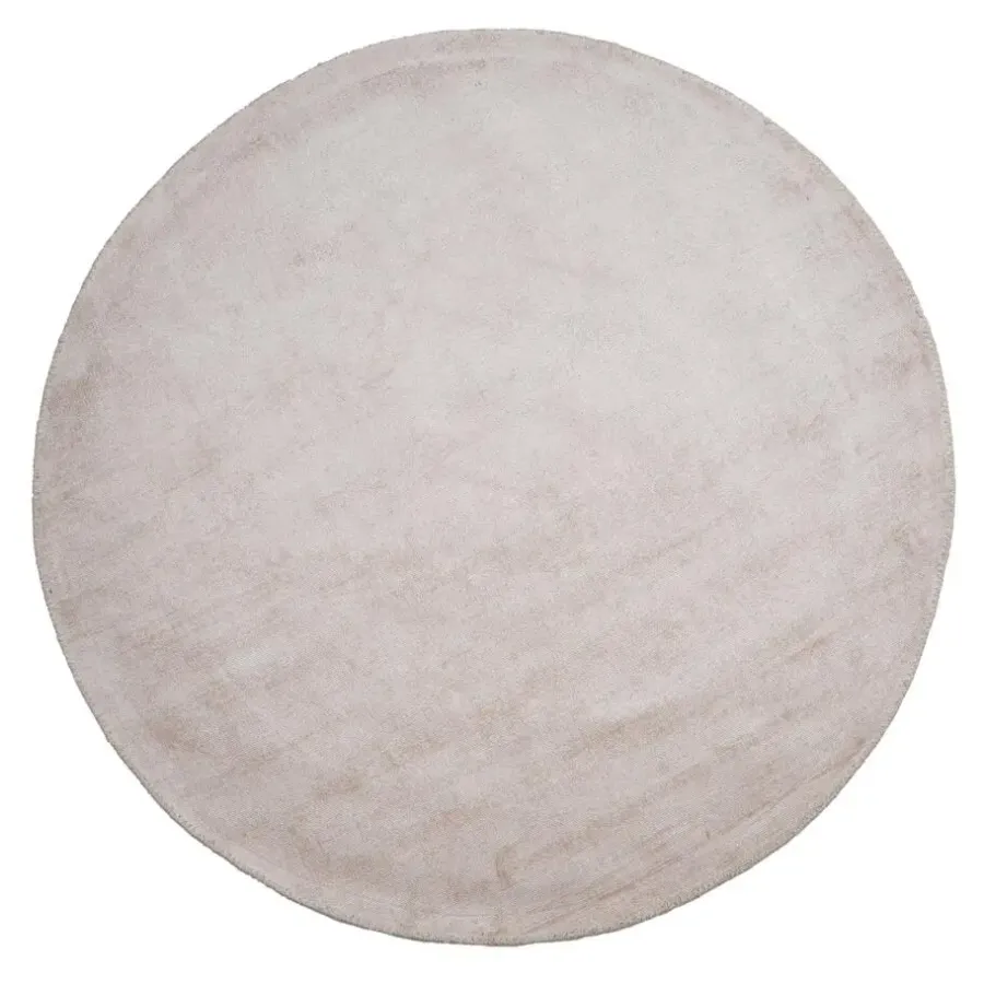 Vloerkleden Kinderkamer-Dutch Lifestyle - Viscose - Vloerkleed - 195cm rond - Beige