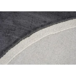 Vloerkleden Kinderkamer-Dutch Lifestyle - Viscose - Vloerkleed - 195cm rond - Grijs