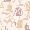 Behang-Dutch Wallcoverings - Arty Woman beige/oudroze/oker - 0,53x10,05m