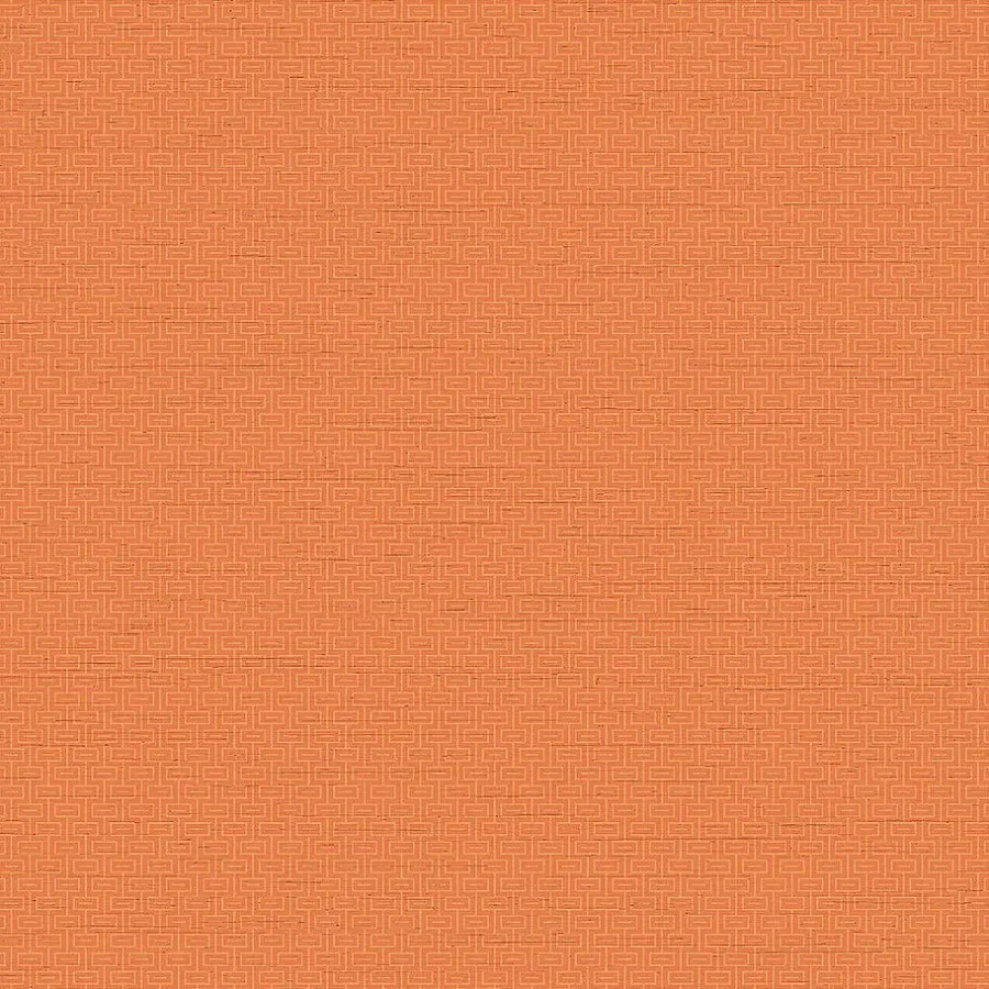 Dutch Wallcoverings - Grace Greek key plain burnt orange - GR322508