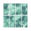 Behang-Dutch Wallcoverings - Horizons raam/bladeren blauwgroen - 0,53x10,05m