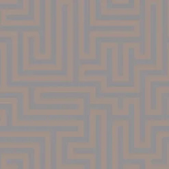 Dutch Wallcoverings - Indulgence Maze grey/rose/gold - 0,53x10,05m
