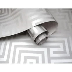 Behang-Dutch Wallcoverings - Indulgence Maze grey - 0,53x10,05m