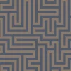 Behang-Dutch Wallcoverings - Indulgence Maze navy - 0,53x10,05m