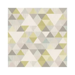 Dutch Wallcoverings - Inspiration Wall driehoek groen - 0,53x10,05m