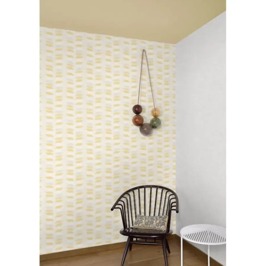 Behang-Dutch Wallcoverings - Inspiration Wall dessin beige/oker - 0,53x10,05m