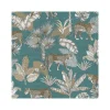 Dutch Wallcoverings - Jungle Fever Leopard blauw/beige - 0,53x10,05m