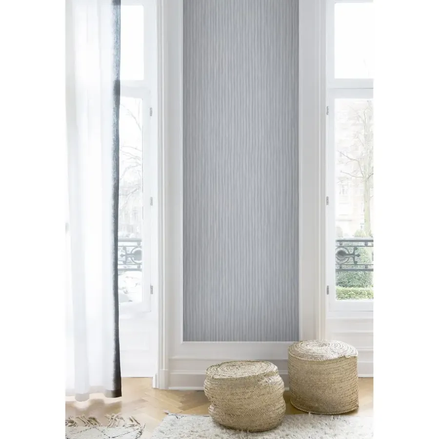 Behang-Dutch Wallcoverings - Level One streep grijs - 0,53x10,05m