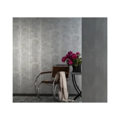 Behang-Dutch Wallcoverings - Loft blokken zilvergrijs - 0,53x10,05m