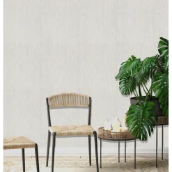Dutch Wallcoverings - More Textures uni-streepje grijs - 0,53x10,05m