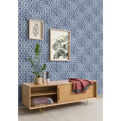Behang-Dutch Wallcoverings - Myriad Meridian blauw - 0,53x10,05m