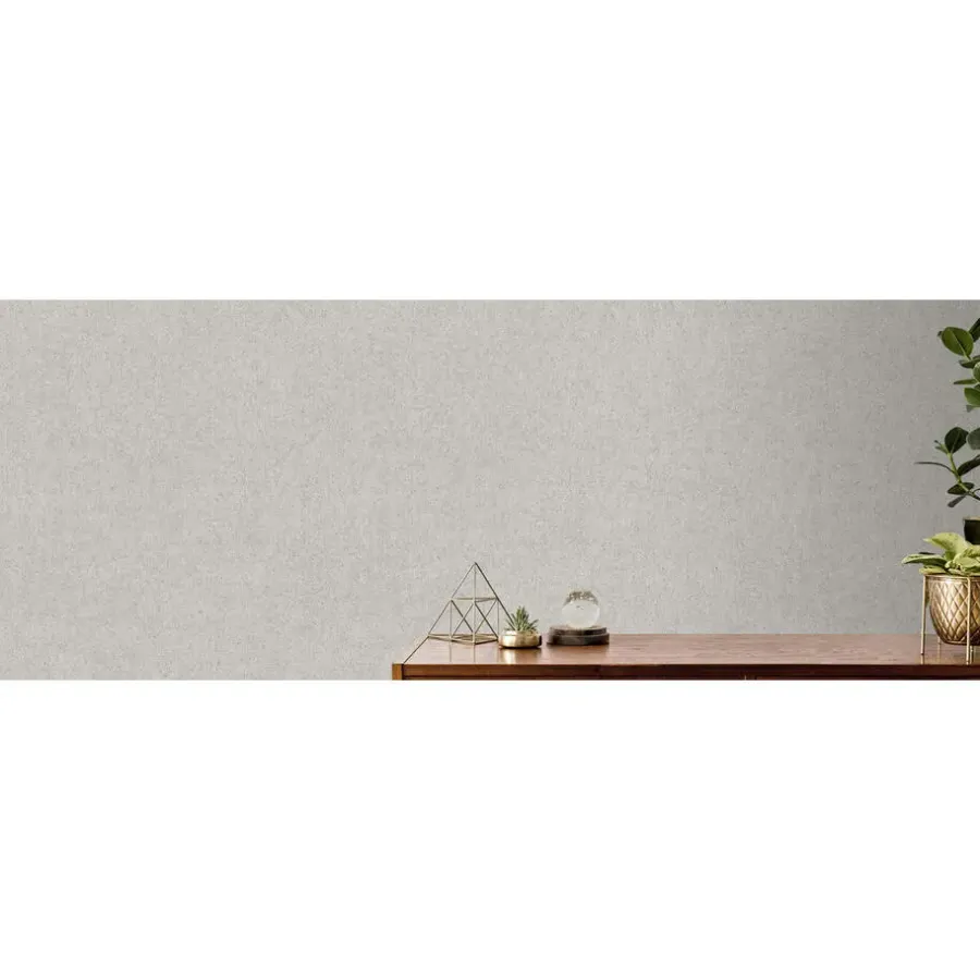 Dutch Wallcoverings - Onyx uni grijs - 0,53x10,05m
