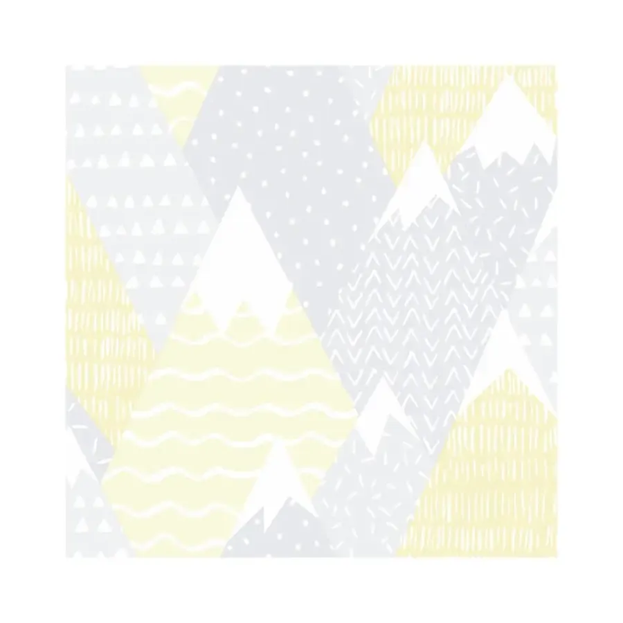 Behang-Dutch Wallcoverings - Over The Rainbow- Mountains Yellow - 0,53x10,05m