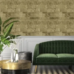 Dutch Wallcoverings - Palma steen beige - 0,53x10,05m