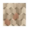 Dutch Wallcoverings - Reflets 3D dessin beige/bruin - 0,53x10,05m
