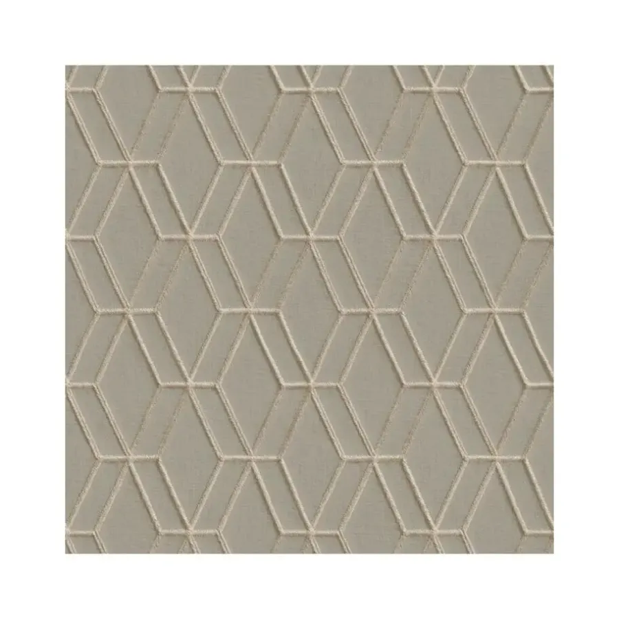 Behang-Dutch Wallcoverings - Wallstitch hexagonal grey - 0,53x10,05m