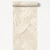 Dutch Wallcoverings Vliesbehang Artifice palmbladeren - beige - 10,05m x 53cm