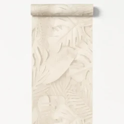 Dutch Wallcoverings Vliesbehang Artifice palmbladeren - beige - 10,05m x 53cm
