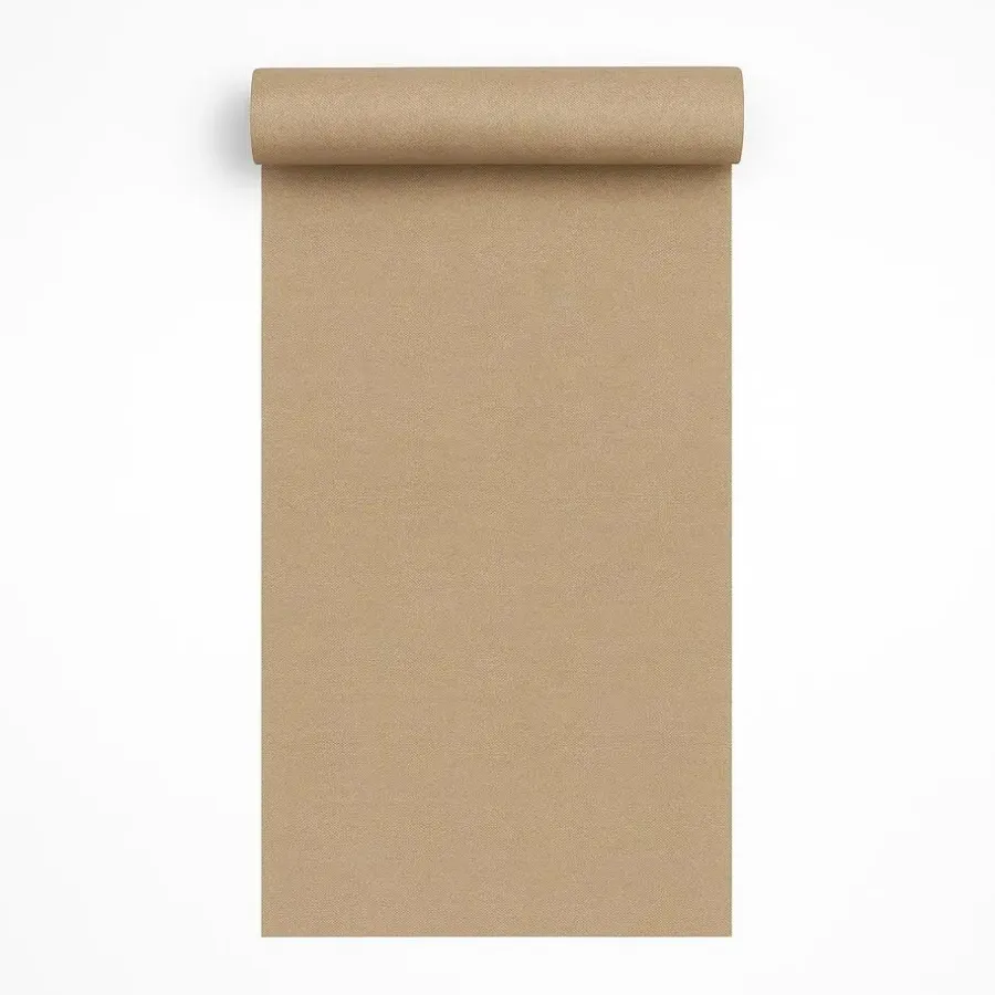 Dutch Wallcoverings Vliesbehang Linen & Textures uni - bruin - 10,05m x 53cm