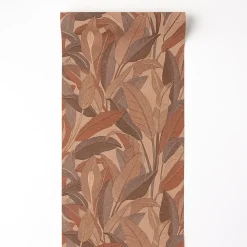 Behang-Dutch Wallcoverings Vliesbehang Renaissance leaves - rust - 10,05m x 53cm