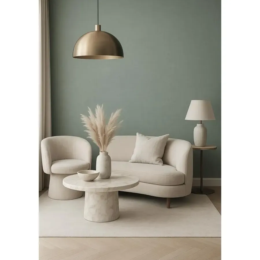 Dutch Wallcoverings Vliesbehang Linen & Textures uni - lightgreen - 10m x 53cm
