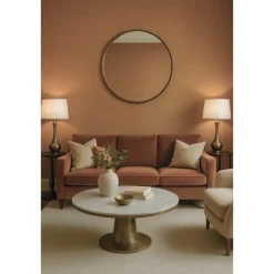 Behang-Dutch Wallcoverings Vliesbehang Linen & Textures uni - browngold - 10,05m x 53cm