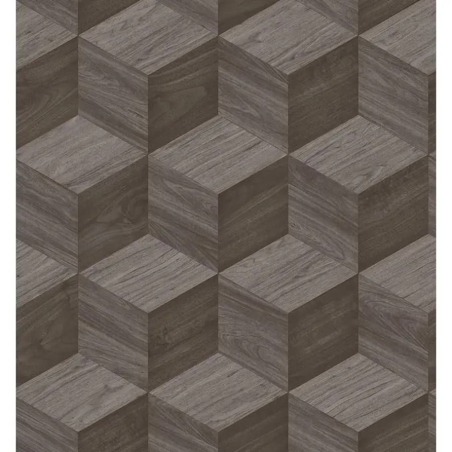 Behang-Dutch Wallcoverings Vliesbehang Renaissance natural cube - grijs - 10,05m x 53cm