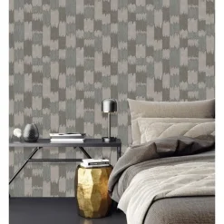 Behang-Dutch Wallcoverings Vliesbehang Renaissance textured loom - blauw - 10m x 53cm