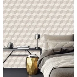 Dutch Wallcoverings Vliesbehang Renaissance natural cube - offwhite - 10m x 53cm