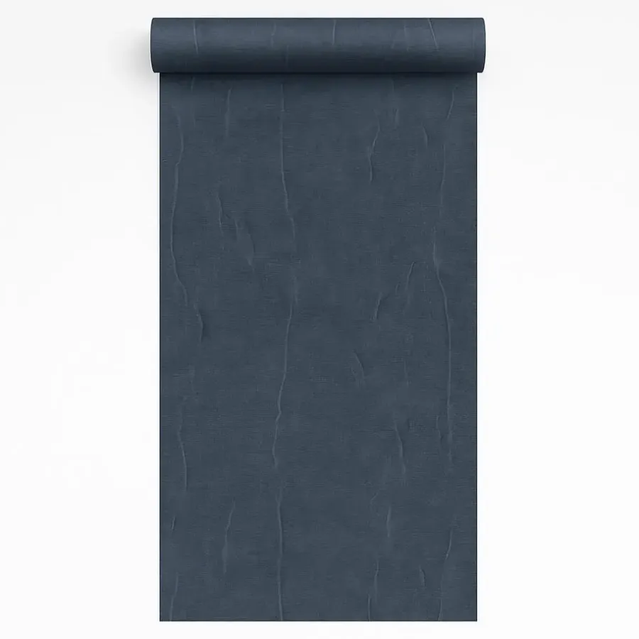 Dutch Wallcoverings Vliesbeh. Renaissance watermarked fabric - blauw - 10mx53cm