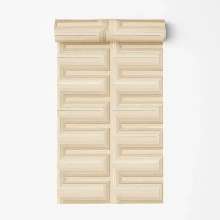 Behang-Dutch Wallcoverings Vliesbehang Renaissance Grecian key - beige - 10,05m x 53cm