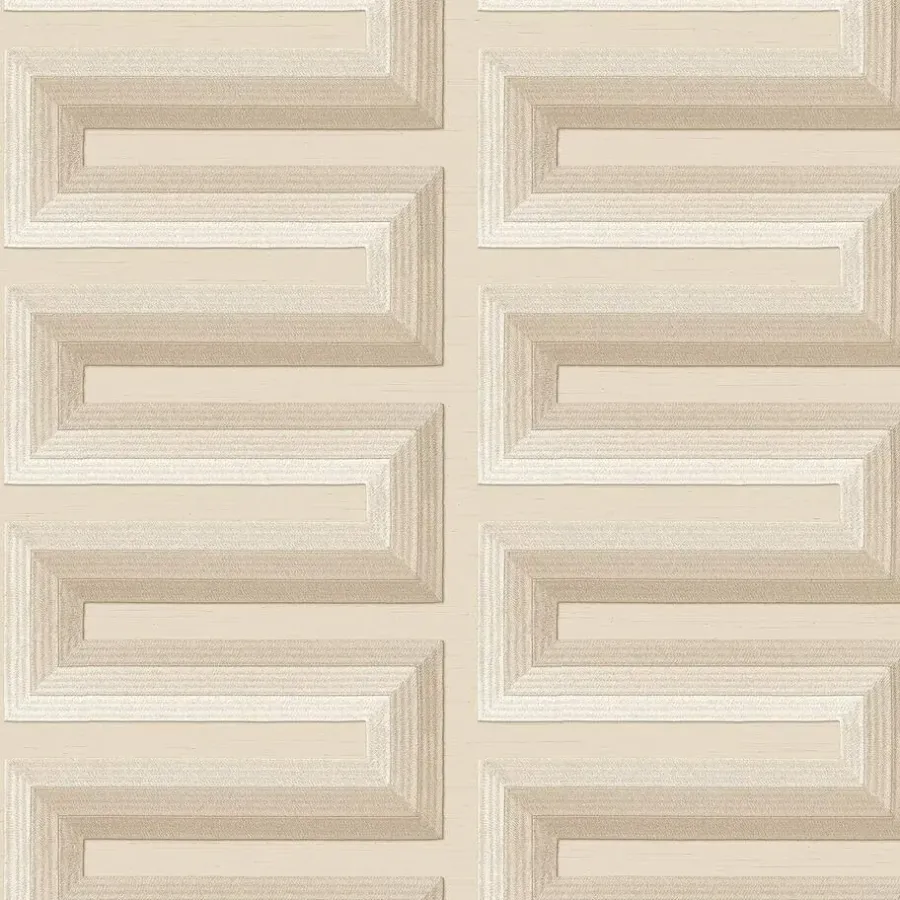 Behang-Dutch Wallcoverings Vliesbehang Renaissance Grecian key - beige - 10,05m x 53cm