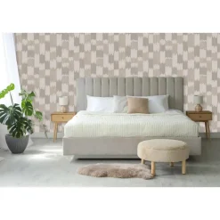 Behang-Dutch Wallcoverings Vliesbehang Renaissance textured loom - beige - 10m x 53cm