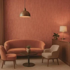 Dutch Wallcoverings Vliesbehang Renaissance basket weave - coral - 10,05m x 53cm