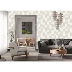 Behang-Dutch Wallcoverings Vliesbehang Renaissance textured loom - grijs - 10m x 53cm