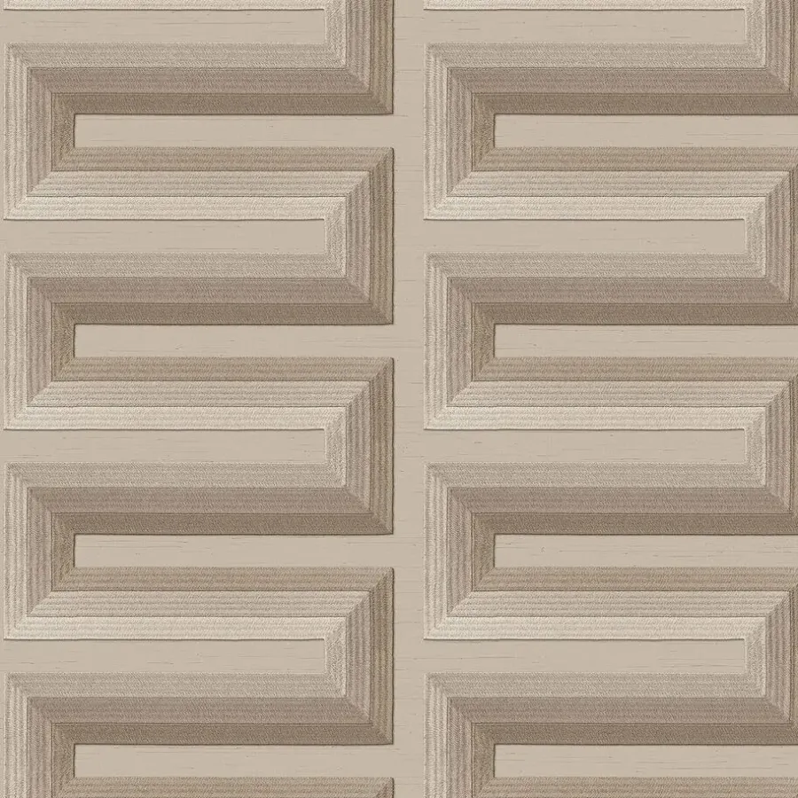 Dutch Wallcoverings Vliesbehang Renaissance Grecian key - taupe - 10,05m x 53cm