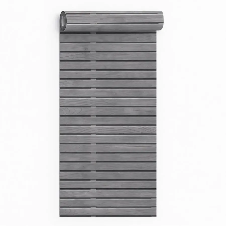 Dutch Wallcoverings Vliesbehang Artifice planken - zwart - 10,05m x 53cm