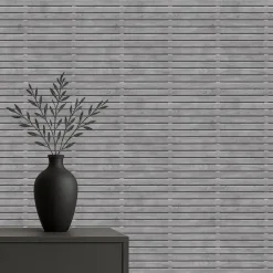 Dutch Wallcoverings Vliesbehang Artifice planken - zwart - 10,05m x 53cm