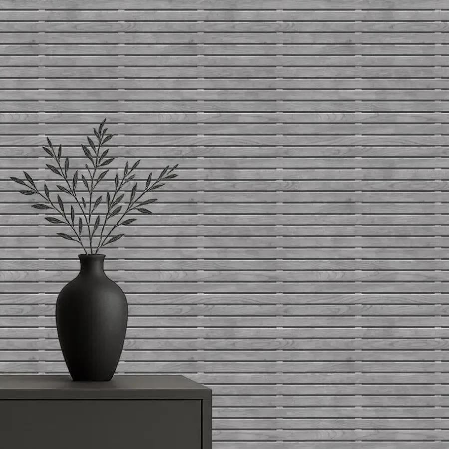 Dutch Wallcoverings Vliesbehang Artifice planken - zwart - 10,05m x 53cm