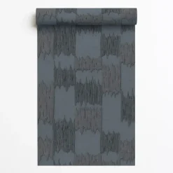 Dutch Wallcoverings Vliesbehang Renaissance textured loom - blauw - 10m x 53cm