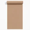 Behang-Dutch Wallcoverings Vliesbehang Linen & Textures uni - terracotta - 10m x 53cm
