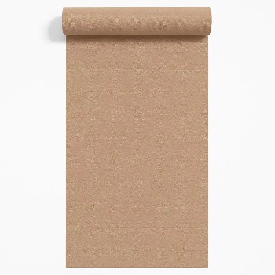 Behang-Dutch Wallcoverings Vliesbehang Linen & Textures uni - terracotta - 10m x 53cm