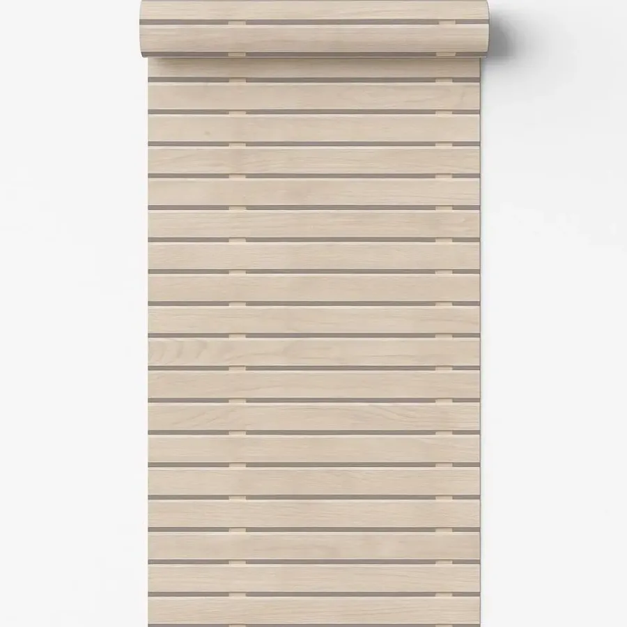 Behang-Dutch Wallcoverings Vliesbehang Artifice planken - beige - 10,05m x 53cm