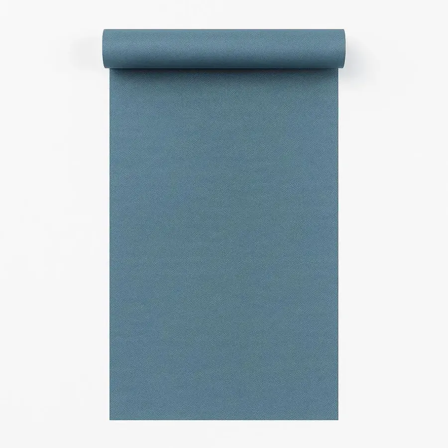 Behang-Dutch Wallcoverings Vliesbehang Linen & Textures uni - blauw - 10,05m x 53cm