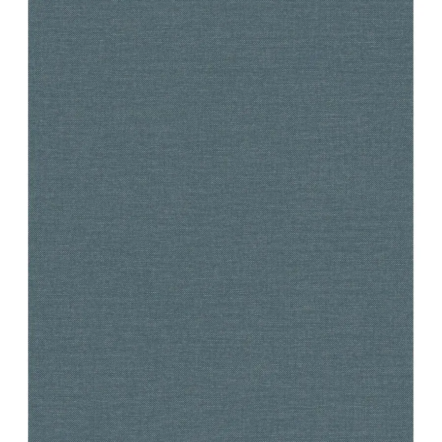 Behang-Dutch Wallcoverings Vliesbehang Linen & Textures uni - blauw - 10,05m x 53cm